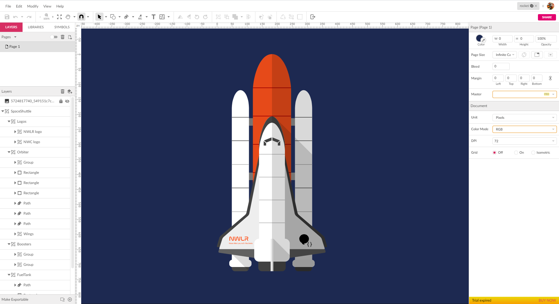 Aperçu Gravit Designer